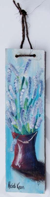 Lavender - 30cm x 9cm x 2cm - by SA artist Heidi Kern