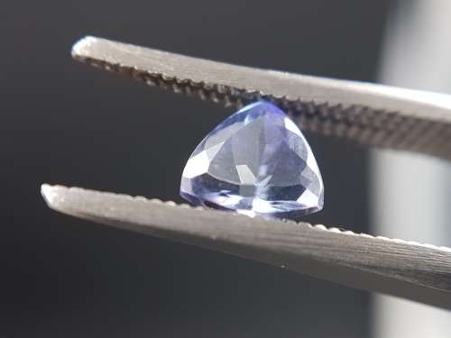 Natural earth mined trillion cut Tanzanite, 0.87ct