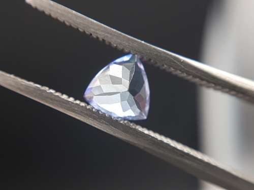 Natural earth mined trillion cut Tanzanite, 0.87ct