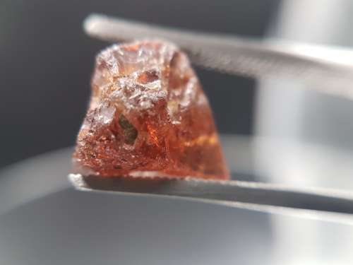 Natural earth mined facetable Zircon rough, 11ct, brown