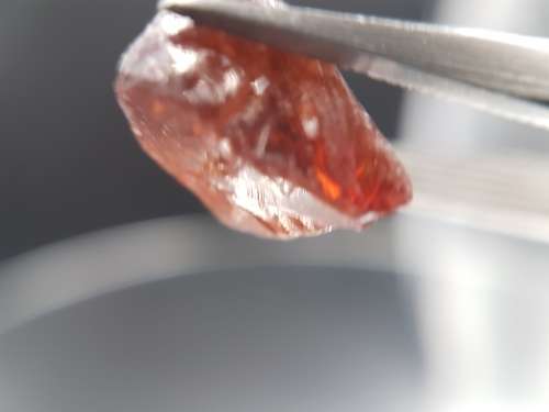 Natural earth mined facetable Zircon rough, 11ct, brown