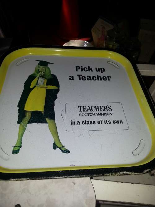 vintage enamel tray