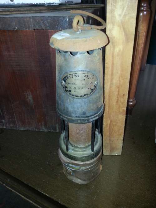 old mining lamp