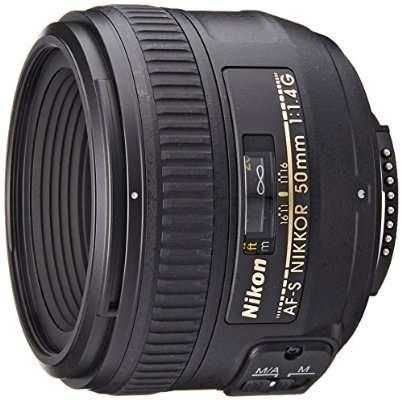 Nikon AF-S FX NIKKOR 50mm f/1.4G Lens with Auto Focus