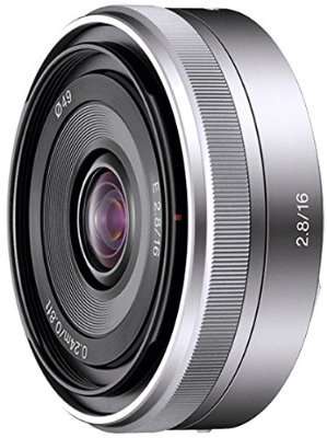 Sony SEL16F28 Alpha NEX Series Lens - 16mm F2.8 with Front & Rear Caps