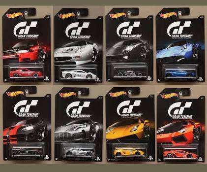 Hot Wheels 2016 Gran Turismo (COMPLETE SET OF 8 CARS)