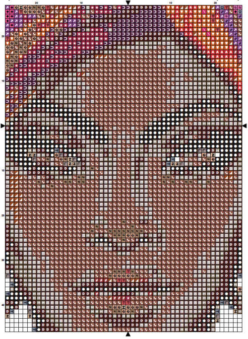 African Woman 1 Cross Stitch Pattern PDF - Watercolor Cross Stitch Pattern