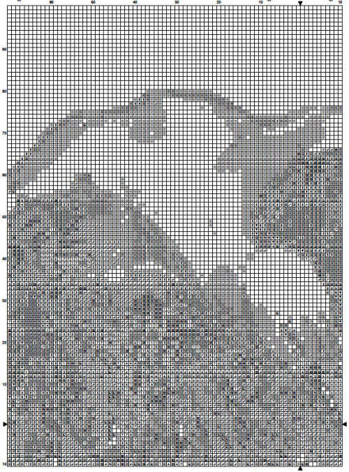 Crane Cross Stitch Pattern 1 PDF - Bird Watercolor Cross Stitch Pattern