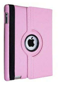iPad 3 360 Rotatory Stand magnetic leather hole cover  *Free Shipping*