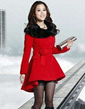 Lapel Collar Women Overcoat *Free Shipping*