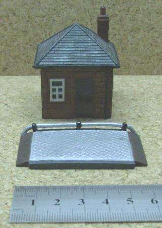 Handcrafted  Resin Model Railway Building - Office and Weigh Bridge Line Side Building - 00 Scale