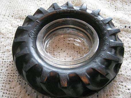 A Firestone Tractor Tyre Ashtray