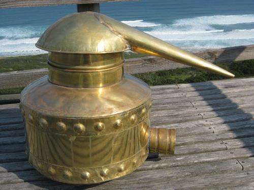 Large Brass Mampoer Stoker Kettle