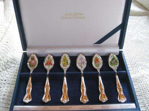 A Beautiful Set of South African Collectors Treasury Teaspoons