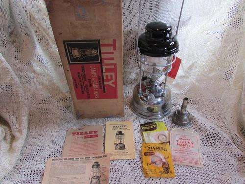Vintage Unused Tilley Lamp in Original Box With Spares