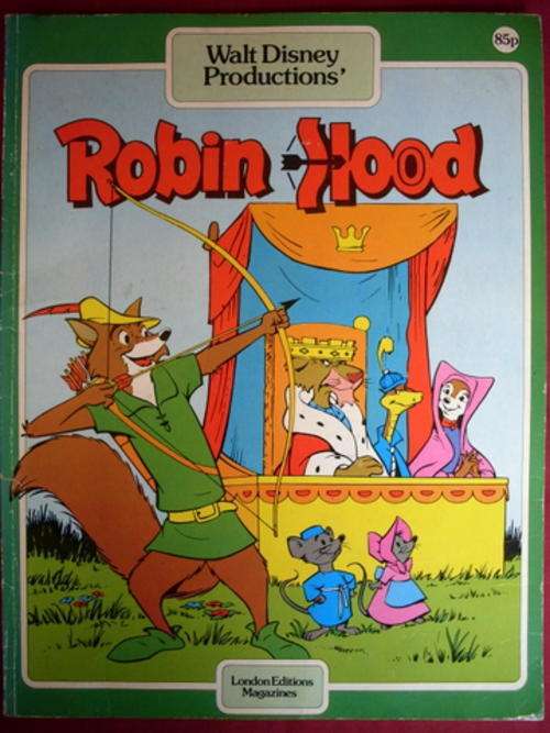 WALT DISNEY ROBIN HOOD SOFT COVER 48 PAGES.