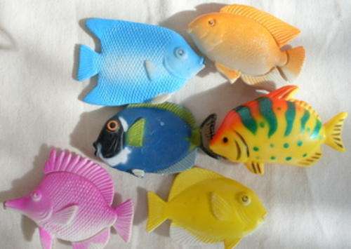 Hard plastic fish for the fish tank