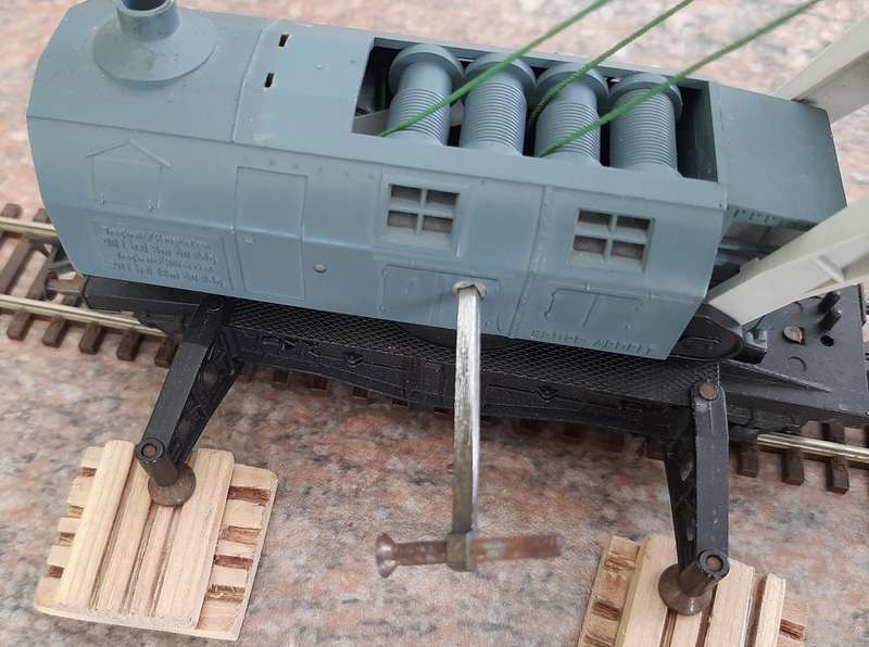 Fleischmann hO crane train, 2 wagons. Only available until 10.02.2024.