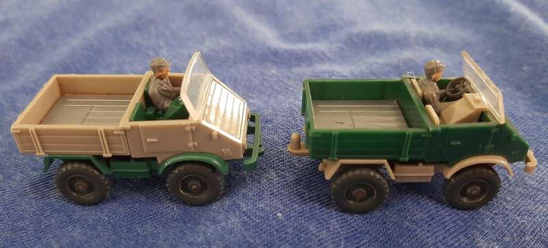 Wiking hO, MB unimog 2x with driver, collector`s item.