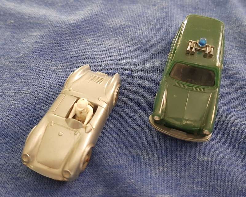 Wiking hO, 3 models, Porsche spider, police VW,  cooper racing car without driver, collector`s items