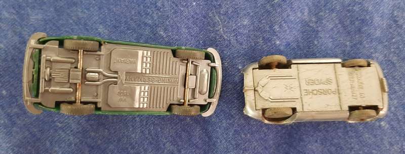 Wiking hO, 3 models, Porsche spider, police VW,  cooper racing car without driver, collector`s items