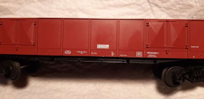 Fleischmann HO high sides gondola, like new in top condition, rare lettering.