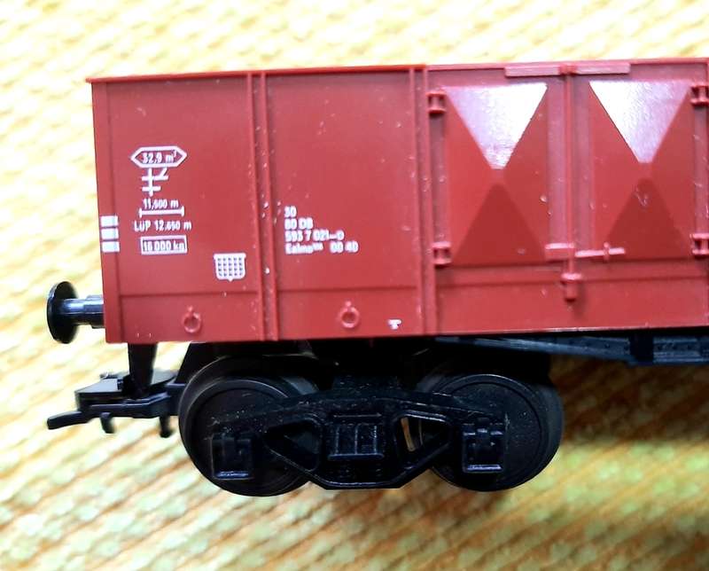 Fleischmann HO high sides gondola, like new in top condition, rare lettering.