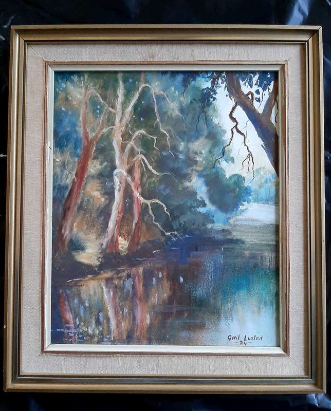 Gail Lusted, landscape, original painting 1984