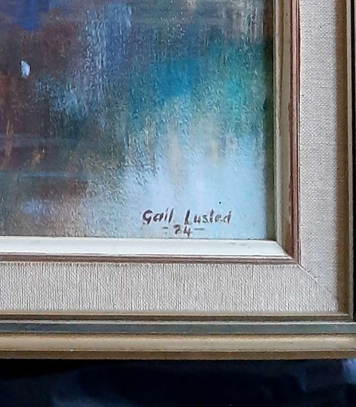 Gail Lusted, landscape, original painting 1984