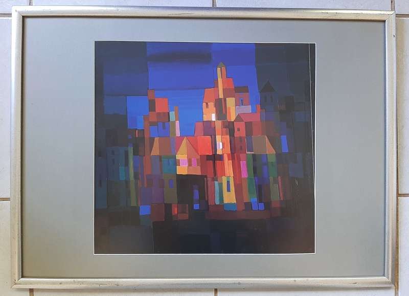 Ton Schulten, 2 high quality prints from Dutch artist, framed, 530x725mm