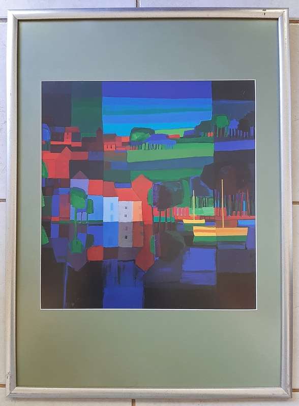 Ton Schulten, 2 high quality prints from Dutch artist, framed, 530x725mm