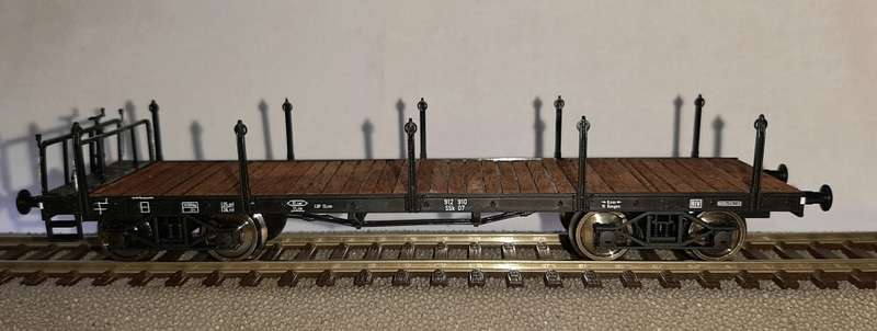 Fleischmann hO 5286 K with real wood floor, in original package, new, with wood load