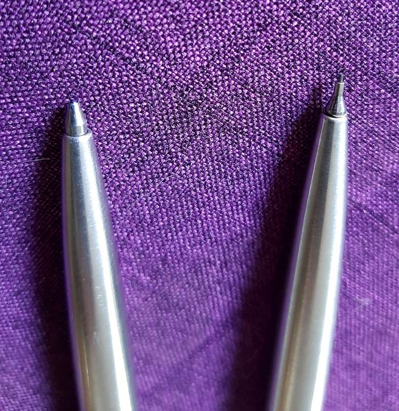 Parker stainless steel Jotter pen and pencil set plus Parker pencil