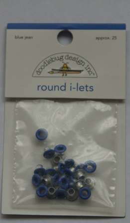Doodle Bug Eyelets Blue
