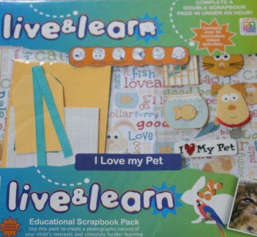 Live and Learn Educational Scrapbook Pack - I Love My Pet