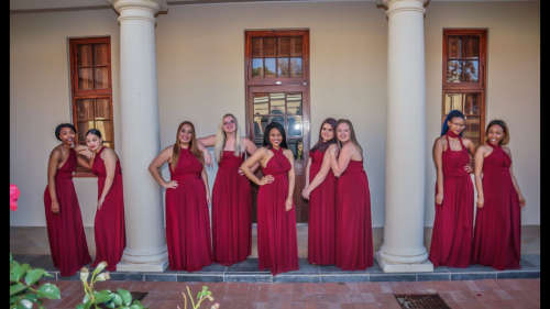 BRIDESMAIDS Wrap Dress. LONG.....Boob tube & Buckles FREE.!