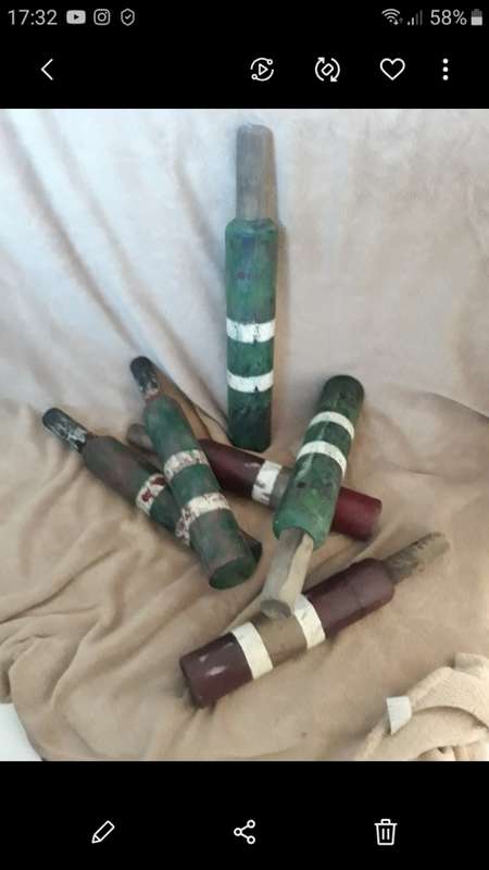 Set of Jukskei Batterns. Jukskei Skeie