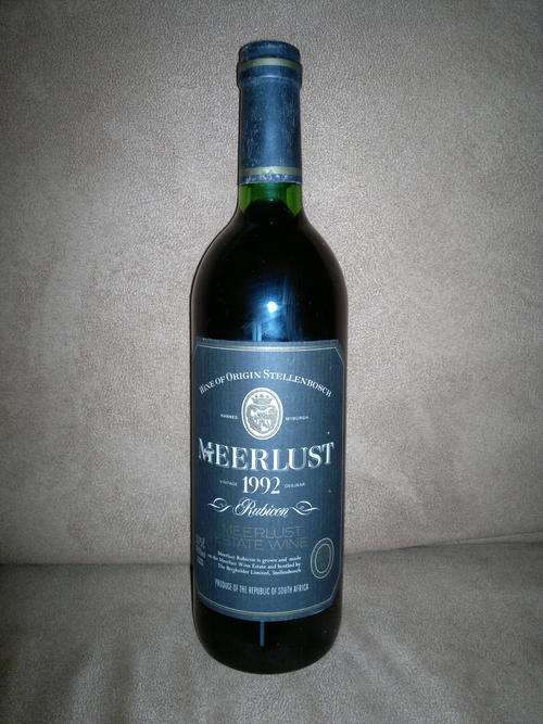 Meerlust Rubicon 1992. VINTAGED  WINE COLLECTORS ITEM