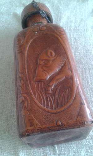 LEATHER BOTTLE FROM SPAIN