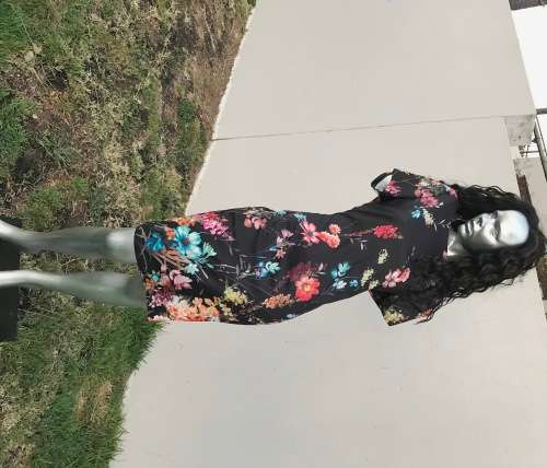 Floral bodycon dress