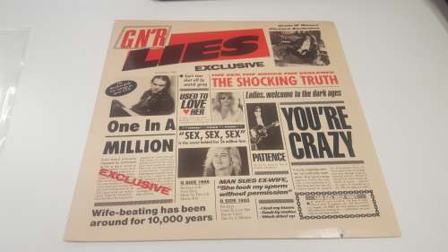 Guns N' Roses - G N' R Lies - 1988 US Press LP Vinyl Record - Vg++ VG++ - Possibly US 1st Press