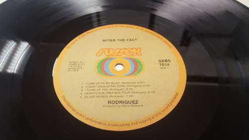 Rodriguez  - After The Fact 1976 SA Press Vinyl Record SXBS 7014