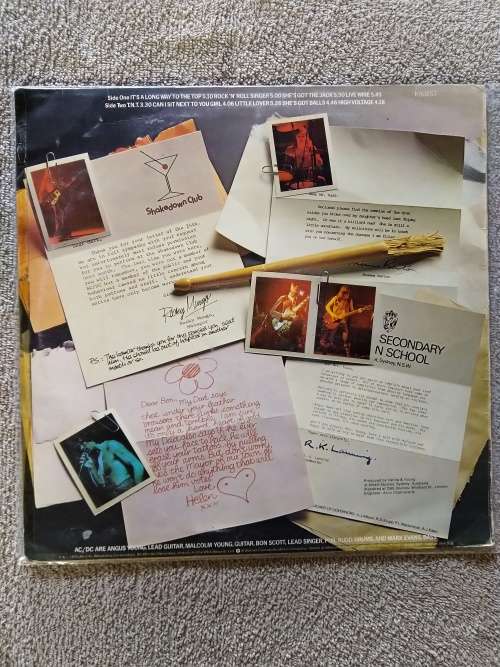 AC/DC - High Voltage - UK - 1976 - Sleeve VG LP VG - Hard to Find