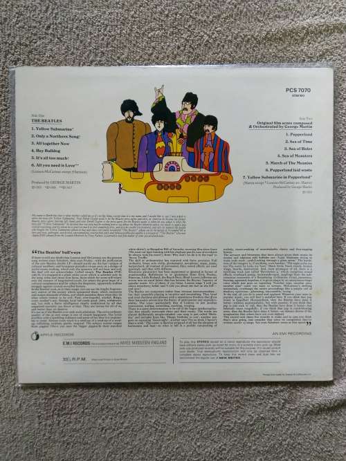 Beatles - Yellow Submarine - UK - 1978 - Sleeve EX  LP EX