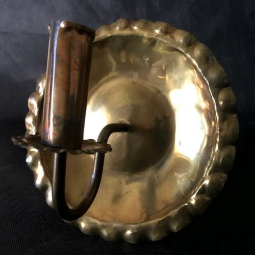 Vintage Wall Hanging Brass Candle Holder