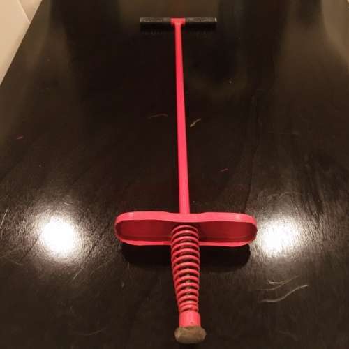 RARE Vintage Retro Red Metal Pogo Stick (All Original)!!!