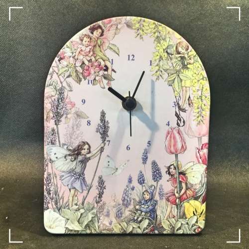 Collectable Flower Fairies Tin Metal Clock