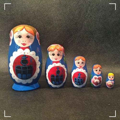 Detailed Hand Painted 5 Level Russian Nesting Doll