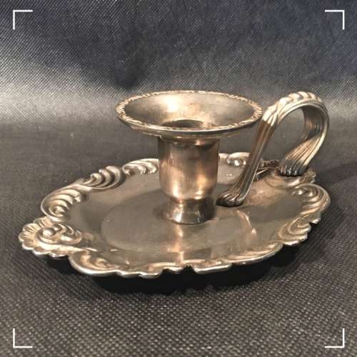 Ornate Silver-plated Candle Stand