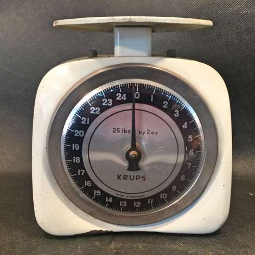 Vintage Enamel KRUPS German Scale (No Weight Bowl)